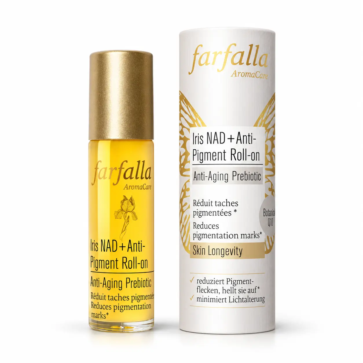 Iris NAD+ Anti-Pigment Roll-on – Anti-Aging Prebiotic – Produktfoto