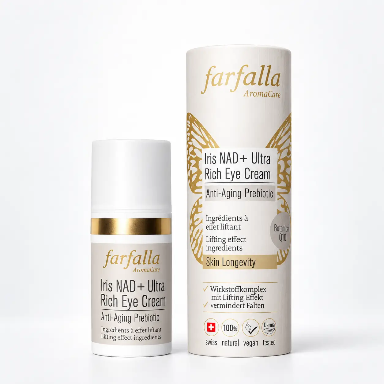 Iris NAD+ Ultra Rich Eye Cream – Anti-Aging Prebiotic – Produktfoto