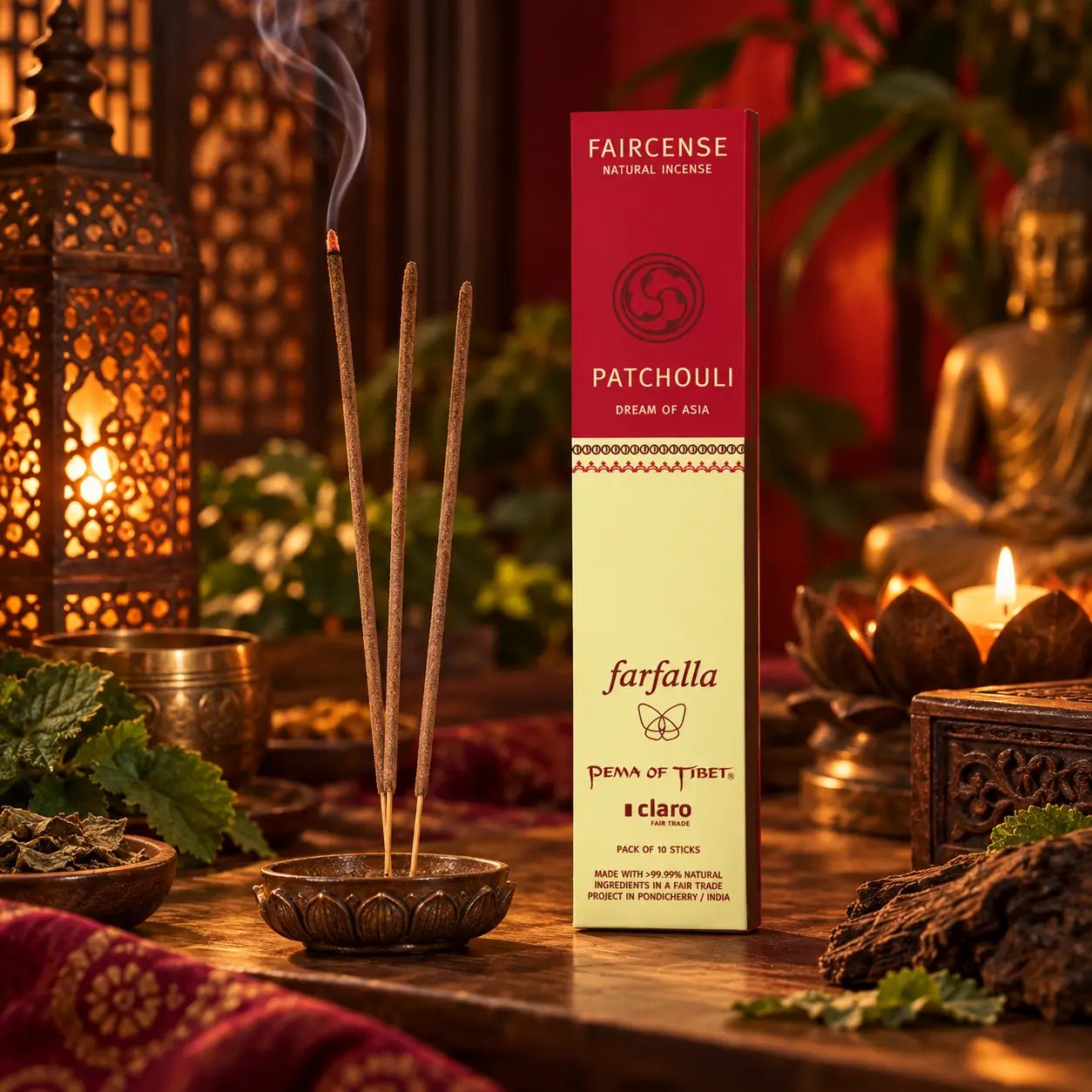 Patchouli / Dream of Asia – Faircense Räucherstäbchen – Anwendungssituation
