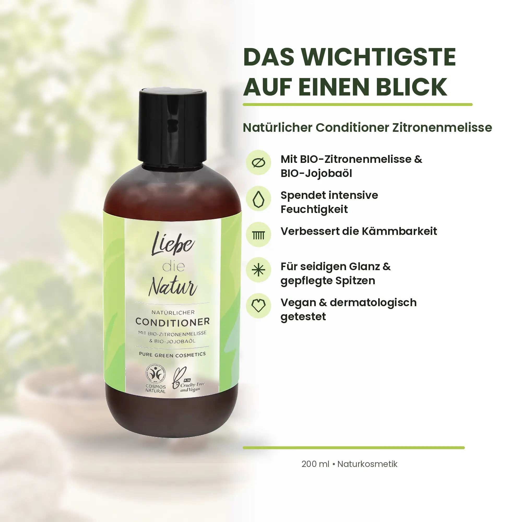 Natürlicher Conditioner Zitronenmelisse – Das Wichtigste auf einen Blick