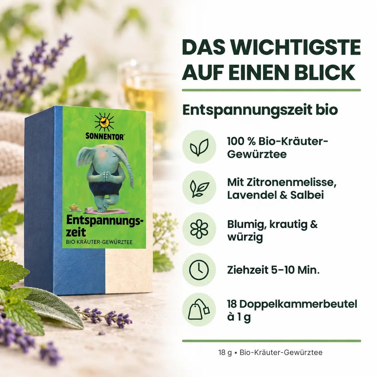 Entspannungszeit bio – Das Wichtigste auf einen Blick