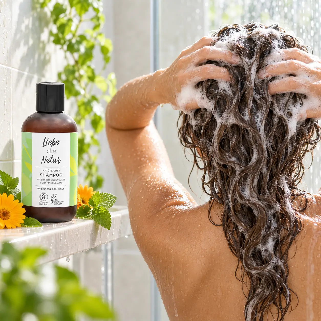 Natürliches Shampoo Zitronenmelisse – Anwendung