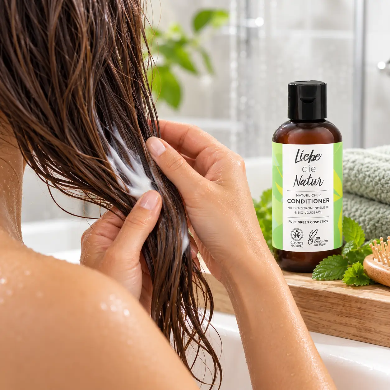 Natürlicher Conditioner Zitronenmelisse – Anwendung