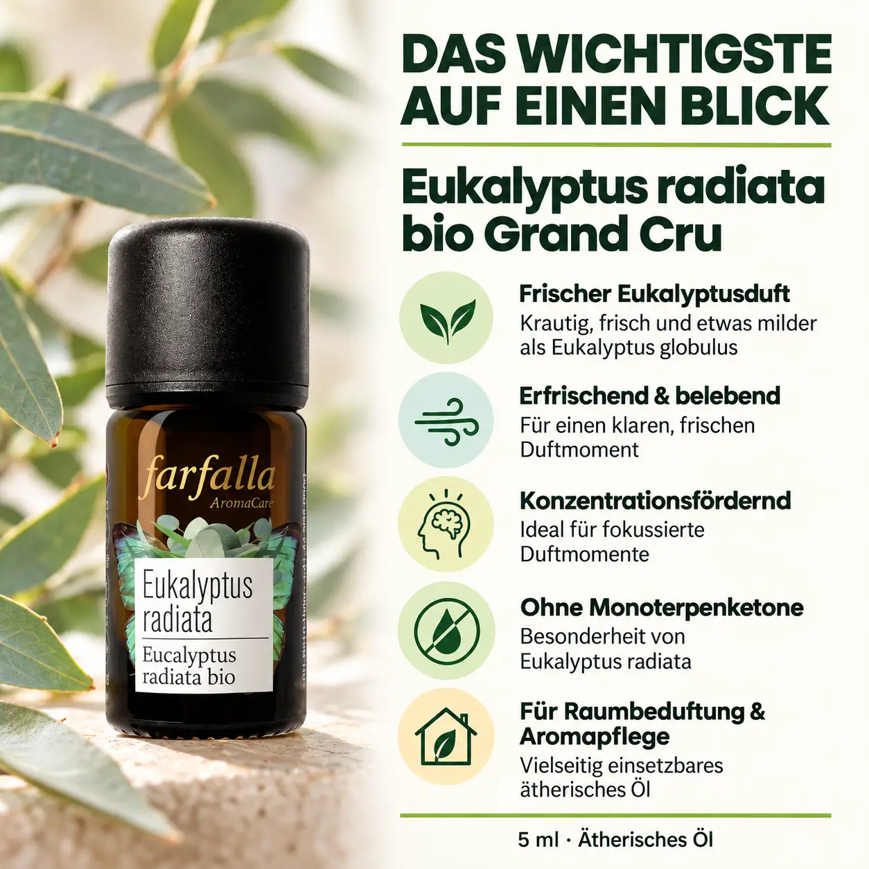 Eukalyptus radiata bio Grand Cru – Anwendung